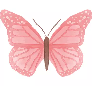Bordüre selbstklebend elegante rosa schmetterlinge - TenStickers