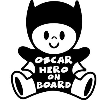 Baby on board aufkleber individuell gestaltbare figur - TenStickers