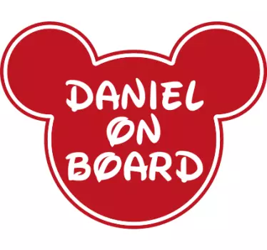 Baby on board aufkleber individuell anpassbar - TenStickers