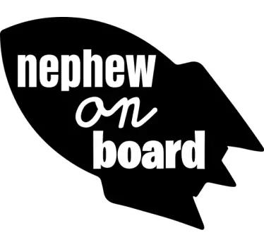 Baby on board aufkleber neffe sicherheitswarnung - TenStickers