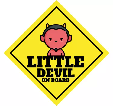 Baby Autoaufkleber Kleiner teufel - TenStickers