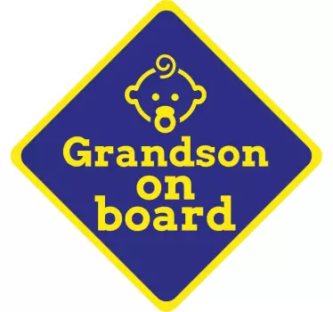 Baby on board aufkleber baby warnschild - TenStickers