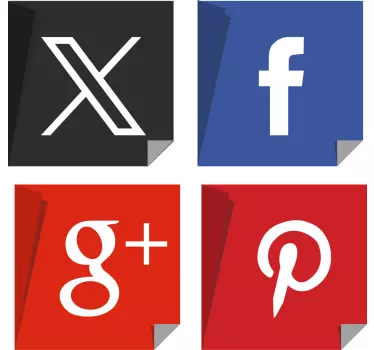 Sticker Social Media - TenStickers