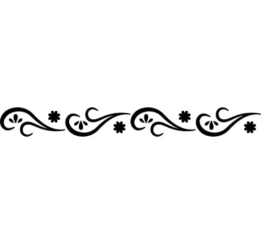 Bordüre selbstklebend florales wanddesign - TenStickers