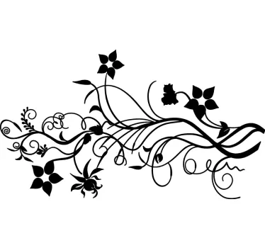 Wandtattoo Schlafzimmer Blumen Verzweigung - TenStickers