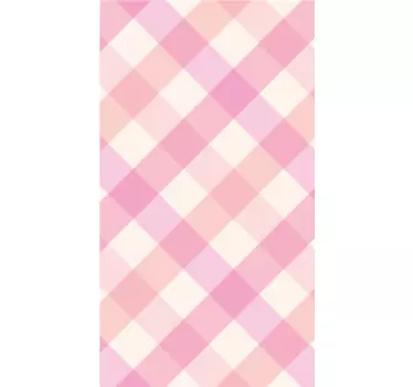 Sticker iphone im rosa karierten design - TenStickers