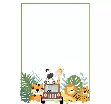 Whiteboard folie tier-safari abenteuer - TenStickers