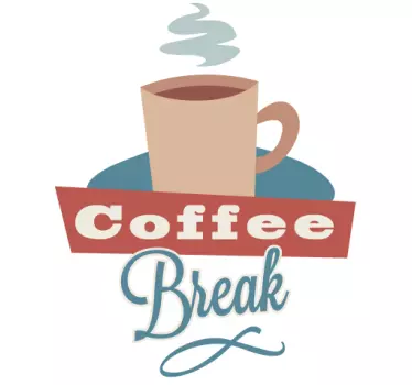 Coffee break Aufkleber - TenStickers