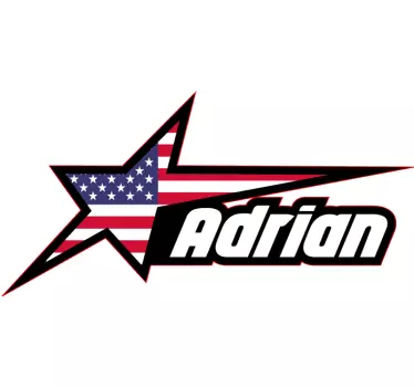 Aufkleber Auto Flagge der vereinigten staaten mit stern und benut - TenStickers