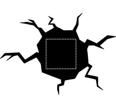 Loch Lichtschalter Wandtattoo Schlafzimmer - TenStickers