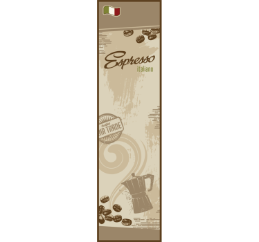 Espresso Kühlschrank Folie - TenStickers