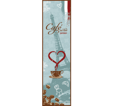 Cafe au lait Kühlschrank Folie - TenStickers
