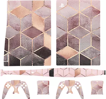 PS5 Skin geometrisches wabenmuster - TenStickers