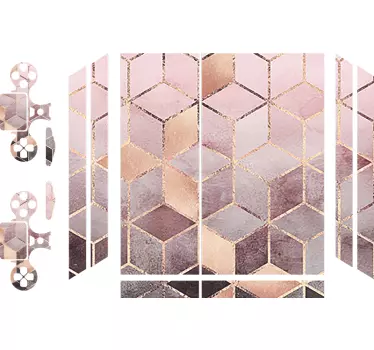 PS4 Aufkleber geometrisches musterdesign - TenStickers