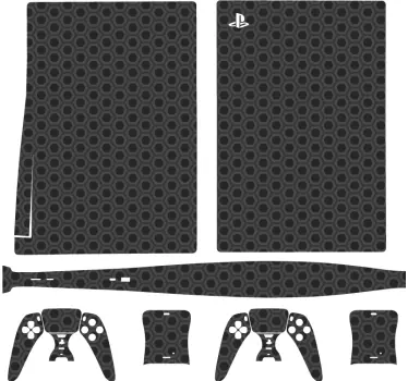 Ps5 skin sechseckige anordnung hülle - TenStickers