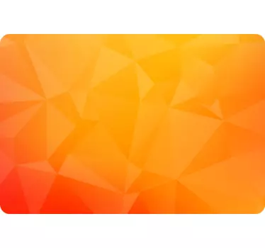 Laptop Aufkleber geometrisches orangefarbenes muster - TenStickers