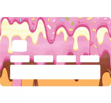 Kreditkarte Aufkleber eisdessert-design - TenStickers