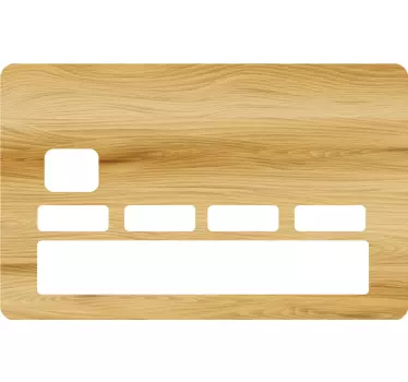 Kreditkarten Sticker Realistische holzlichtfarbe textur - TenStickers