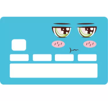 Kreditkarten Aufkleber lustiges Design von Cartoon-augen - TenStickers