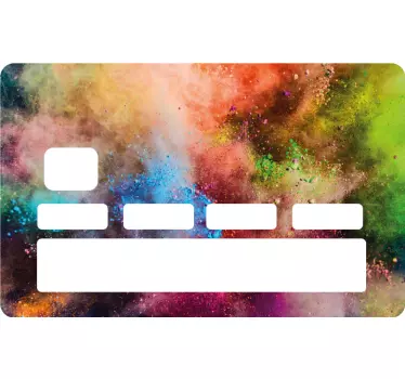 Kreditkarte aufkleber bunte abstrakte textur - TenStickers