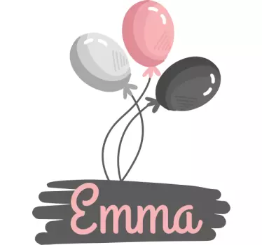 Wandtattoo kinderzimmer mit verspieltem ballonmotiv - TenStickers