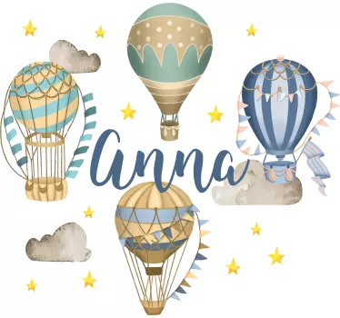 Wandtattoo Baby luftballons - TenStickers