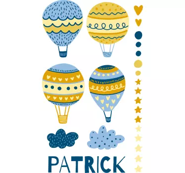 Wandtattoo Kinderzimmer benutzerdefiniertes ballonfestival - TenStickers