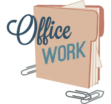 Wandtattoo Office work - TenStickers