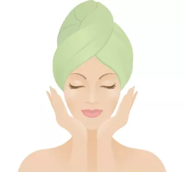 Beauty Wellness Gesicht Wanddekoration - TenStickers