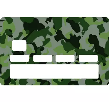Kreditkarte aufkleber im camouflage muster - TenStickers