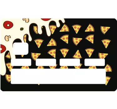 Pizzamuster Kreditkarten Aufkleber - TenStickers
