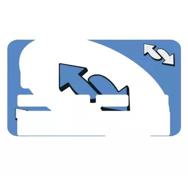 Uno Reverse Blau Kreditkarten Aufkleber - TenStickers