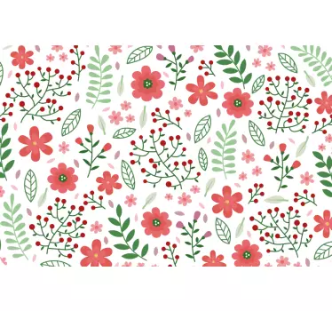 Laptop Aufkleber blumenmuster-kollektion - TenStickers