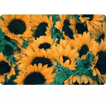 Laptop Aufkleber sonnenblumenstraußmuster - TenStickers