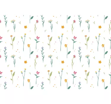 Notebook Aufkleber Einfache blumen mit weißem Hintergrund - TenStickers