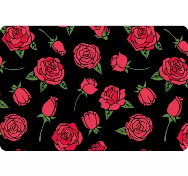 Laptop Aufkleber blumenmotiv-arrangement - TenStickers