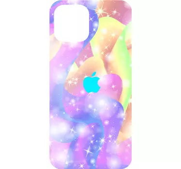 Sticker IPhone funkelnde farbwellen - TenStickers