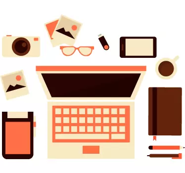 Laptop Desktop Sticker - TenStickers
