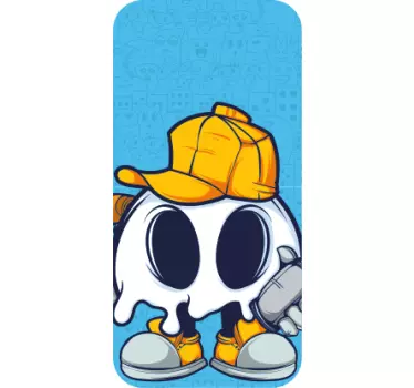 Sticker IPhone geisterfigur mit hut - TenStickers