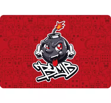Laptop Aufkleber animierter sprengstoff - TenStickers