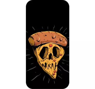 Sticker IPhone pizzastück mit totenkopf - TenStickers
