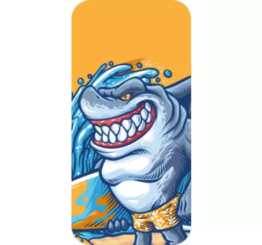 Sticker iphone lächelnder hai - TenStickers