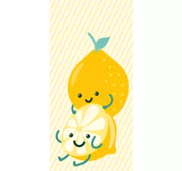 Sticker IPhone fröhliche zitrusfiguren - TenStickers