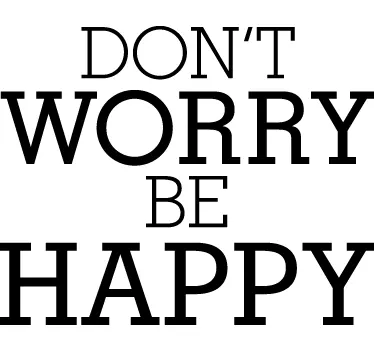 Be happy Aufkleber - TenStickers