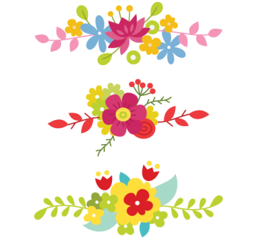 Wandtatttoo wohnzimmer bunte blumenranke - TenStickers
