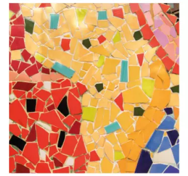 Bordüre selbstklebend buntes realistisches mosaik - TenStickers