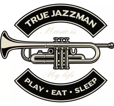 Sticker Jazz trompetenemblem - TenStickers