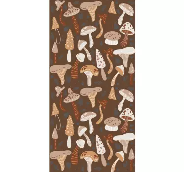 Folie Kühlschrank pilzmusterkunst - TenStickers