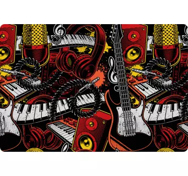 Laptop Aufkleber lebendige musikalische komponenten - TenStickers