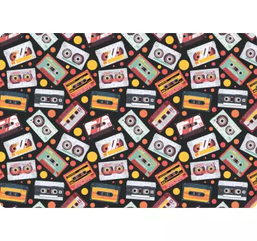 Laptop Aufkleber retro-kassettenkonzept - TenStickers